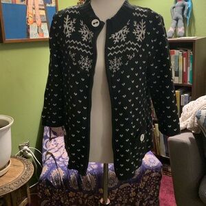 DC Zip Up Fair Isle Cardigan Vintage 90s EUC
